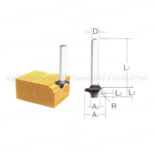 Кромочная калёвочная фреза 48x9x6x5 мм Makita D-09363