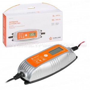 Зарядное устройство 4А 6В/12В, автоматическое, интеллектуальное, LCD дисп., электронное AIRLINE, ACH-A-01