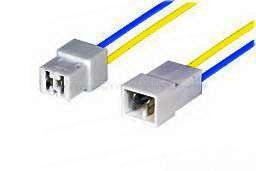 Колодка соединит. 2 конт. 6,3мм ("мама"+"папа" с проводом 0,75мм кв.) (10шт. уп.)