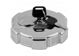 Крышка б/б KN-086 d- 80 хром металл с защитой и ключом цепь /40, шт