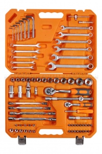 Набор инструментов универсальный 76 предметов + фонарь, пласт.кейс AIRLINE