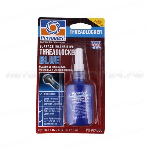 Фиксатор резьбы средней фиксации маслостойкий синий (6-20мм, от -54С до +150С) 10мл PERMATEX /1/12