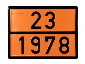 Таблица ОПАСНЫЙ ГРУЗ (рельефная) 23-1978 Пропан н/о, шт