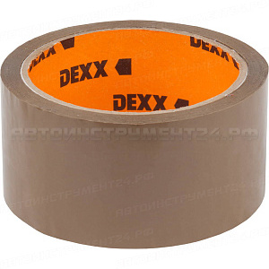 Клейкая лента, DEXX 12057-50-50, упаковочная, коричневая, 40мкм, 48мм х 50м