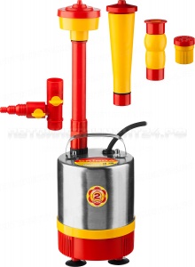 Насос GRINDA фонтанный д/чистой воды, нерж. сталь, 3 насадки, пропуск. способ. 1750 л/ч, высота подачи воды 2,3 м, 50 Вт