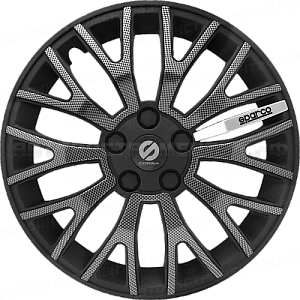 Колпаки на колёса,серия "Ultraleggera",коплект 4 шт.,чёрн./карбон,разм. 15" (370мм)