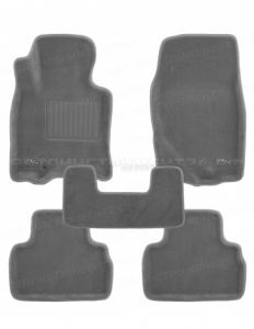 Коврики BMW 7 (F01/F02/F04) 2008-2015г 3D серый "Royal Mat"