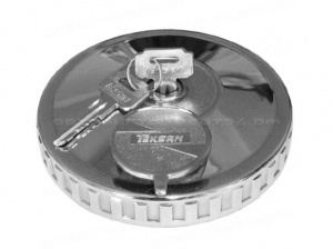 Крышка б/б KN-073 d- 80 хром металл с защитой и ключом TEKSAN /50, шт