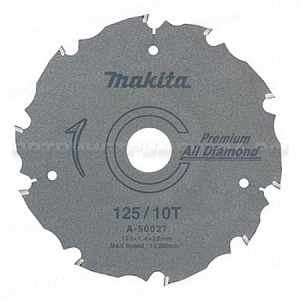 Пильный диск для цементоволокнистых плит 125x1.6x20 18T ATAF Makita B-49242
