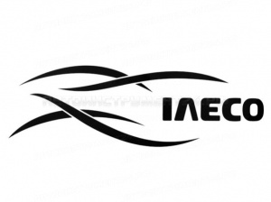 Наклейка IVECO наружная серебро (к-т на 2 стороны) 46х40см, шт