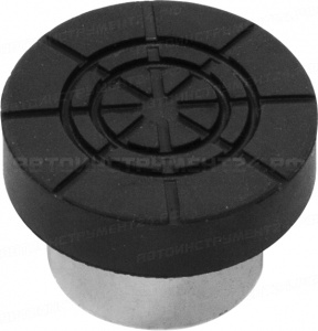 Адаптер бутылочного домкрата с резиновой накладкой для штока D-23мм