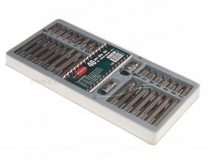 Набор торксов RF-T4401:10мм (75/30мм: T20-T55, H4-H12, M5-M12) 40 пр. в лотке ROCKFORCE /1/10