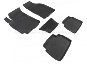 Коврики Chevrolet Lacetti 2004-2013г резиновый с выс. борт. (Seintex) 00978