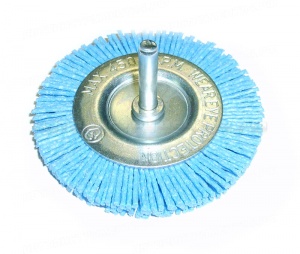 Щетка дисковая для дрели нейлон 75x6мм ZrO2 ПРОФИ 35336