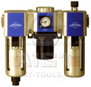 Фильтр-влаготделитель регулятор и лубрикатор в сборе 1/4" 40М 3000 л/мин