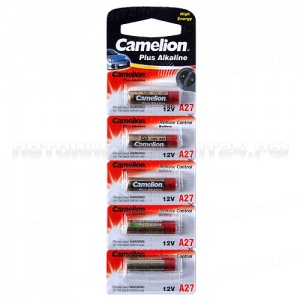Элемент питания A27: 27A-BC5 ALKALINE (автобрелки) 12V CAMELION /5/100