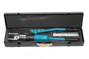 Инструмент гидравлический обжимной для кабелей кабелей13т(ход штока-20мм, сечение 16-240мм2, адаптеры-16,25,35,50,70,95,120,150,185,240мм), в кейсе Forsage F-Y240B