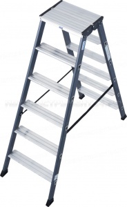 Анодированная стремянка Krause MONTO SEPRO D 2х6 ступ, 125835