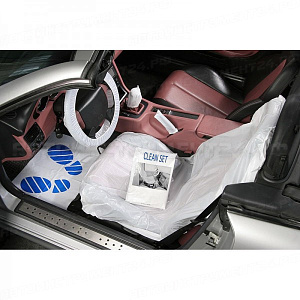 Набор "Комплексная защита" (чехол на сиденье,руль,ручку КПП, коврик) PINGO /1 NEW