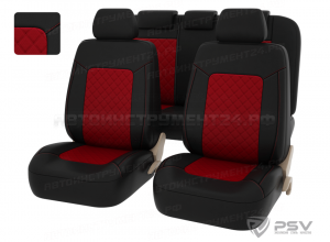 Чехлы PSV Elegant Next (Красный), ромб + экокожа