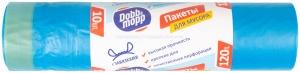 Пакеты для мусора с ручками 120 л (16 мкм) 10 шт.