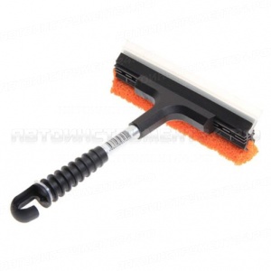 Щетка AB-2185 для мойки с резиновой губкой и силиконовым водосгоном, длина 24см, ширина лезвия 20см АВТОСТОП NEW