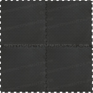 Напольное покрытие Монетка, чёрное, 1м2