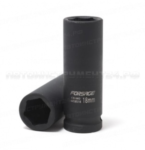 Головка ударная глубокая 17мм 1/2" 6гр. Forsage F-4458517
