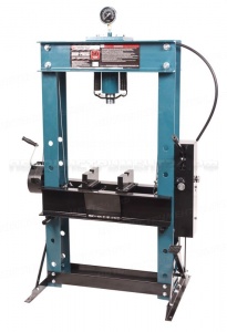 Пресс гидравлический напольный 50т, ручной/ножной привод (рабочая высота: 0-865мм, рабочая ширина: 645мм, рабочий стол: 325х645мм, ход штока: 180мм) Forsage F-50001