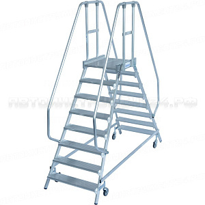 Лестница - платформа двухсторонняя 8 ступ Krause STABILO, 820280