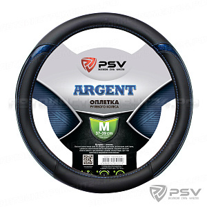 Оплётка на руль PSV ARGENT (Черно-Синий) M