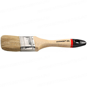 Кисть плоская STAYER "UNIVERSAL-EURO", светлая натуральная щетина, деревянная ручка, 50мм