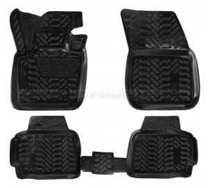 Ковры в салон (3D с подпят.) для Ford Mondeo SD (2015-) компл. 4 шт., выс. борт, полимер., черн. AIRLINE, ACM-PS-31