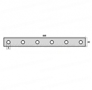 Планки 9104 крепления брызговиков 660 мм, шт