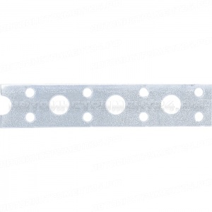 Лента перфорированная, вентиляционная, прямая, 0,55 мм, LP, V 2 см х 25 м, цинк, Россия. СИБРТЕХ