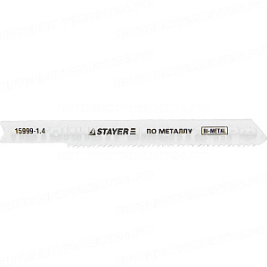 Полотна STAYER "PROFI", U118AF, для эл/лобзика, Bi-MetalI, по металлу (1,5-2мм), US-хвост., шаг 1,4мм, 50мм, 2шт