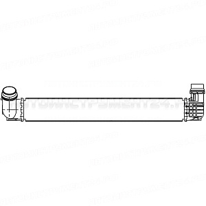 ОНВ (радиатор интеркулера) для автомобилей Megane III (08-)/Scenic III (09-) 1.5dCi LUZAR, LRIC 0904