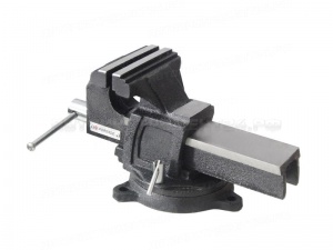 Тиски стальные усиленные поворотные с наковальней 5"-125мм Forsage F-6540905