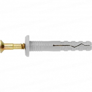 Дюбель-гвоздь полипропиленовый грибовидный бортик 6 x 40 мм, 200 шт. СИБРТЕХ