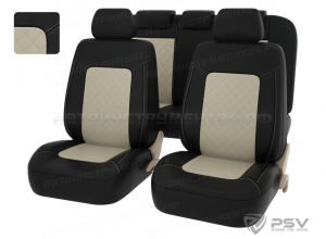 Чехлы PSV Elegant Next (Слоновая кость), ромб + экокожа