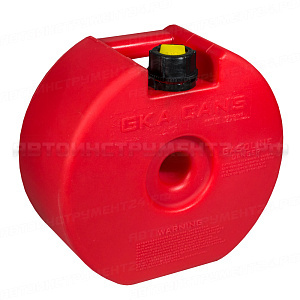 Канистра круглая GKA в запасное колесо 4 литра цвет: Красный