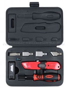 Шабер (скребок) со сменными пластинами в наборе 27 предметов