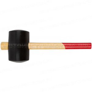 Киянка резиновая, деревянная ручка 90 мм