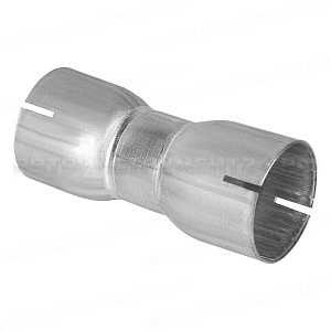 Соединитель труб глушителя под хомут d=60/d=60 L=150 (нержавеющая алюминизированная сталь) TRIALLI, EMP 6060
