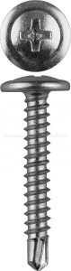 Саморезы ПШМ-С со сверлом для листового металла, 19 х 4.2 мм, 450 шт, ЗУБР