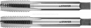 Комплект метчиков STAYER "MASTER", сталь 9ХС, М12х1,5, 2 шт
