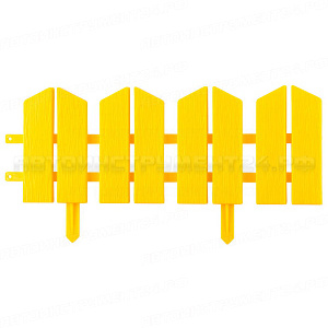 Бордюр декоративный GRINDA "ЛЕТНИЙ САД", 16х300см, желтый