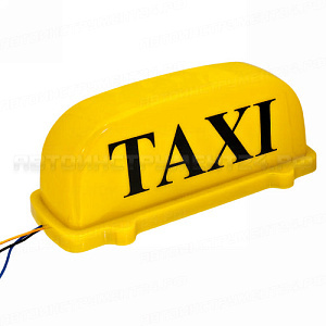 Знак "ТАКСИ" TX-200 YELLOW (taxi) магнитный с подсветкой 12V MEGA ELECTRIC /1/20 HIT