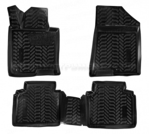 Ковры в салон (3D с подпят.) для Kia Optima (16-) компл. 4 шт., выс. борт, полимер., черн. AIRLINE, ACM-PS-40