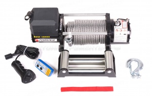 Лебедка автомобильная 4.5т, 12V (стальной трос) Forsage F-TRH910000